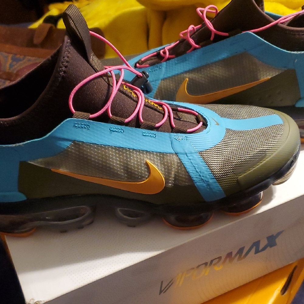 Nike VaporMax with Blue and Orange Accents